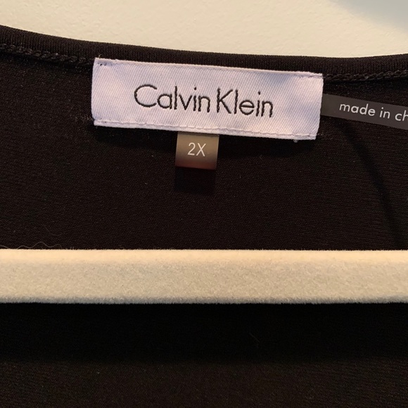Calvin Klein matte Jersey cowl neck top size 2X - Picture 3 of 6